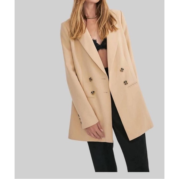FAVORITE DAUGHTER Jackets & Blazers - NEW FAVORITE DAUGHTER margaret blazer in sand XS